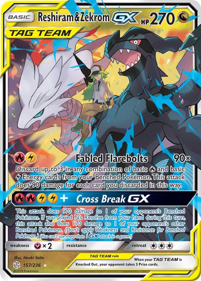 Carte Pokémon: Reshiram & Zekrom GX [Reshiram et Zekrom GX]