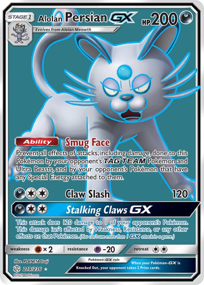 Carte Pokémon: Alolan Persian GX [Persian d'Alola GX]