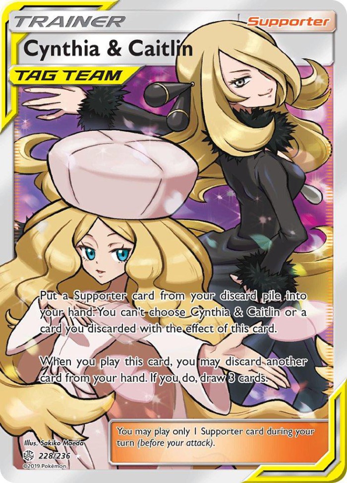 Carte Pokémon: Cynthia & Caitlin [Cynthia et Percila]