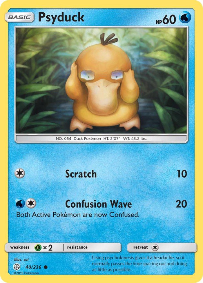 Carte Pokémon: Psyduck [Psykokwak]