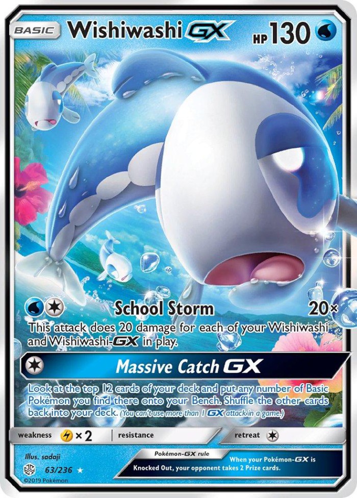 Carte Pokémon: Wishiwashi GX [Froussardine GX]