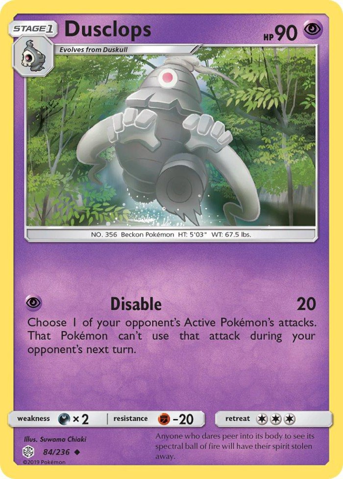 Carte Pokémon: Dusclops [Téraclope]