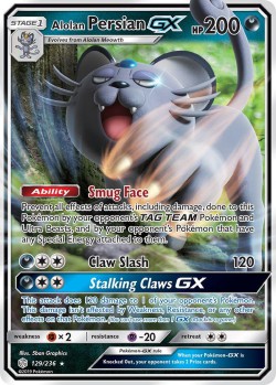 Carte Pokémon: Alolan Persian GX