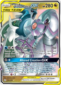 Carte Pokémon: Arceus & Dialga & Palkia GX