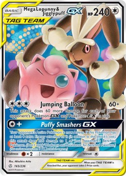 Carte Pokémon: Mega Lopunny & Jigglypuff GX