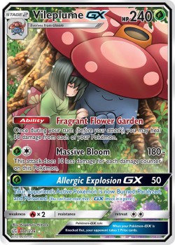 Carte Pokémon: Vileplume GX