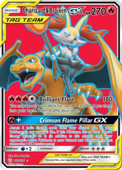 Carte Pokémon: Charizard & Braixen GX