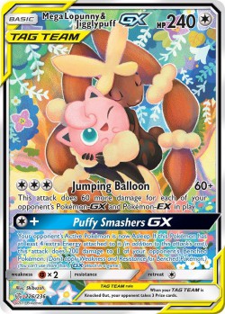 Carte Pokémon: Mega Lopunny & Jigglypuff GX