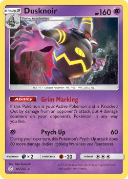 Carte Pokémon: Dusknoir