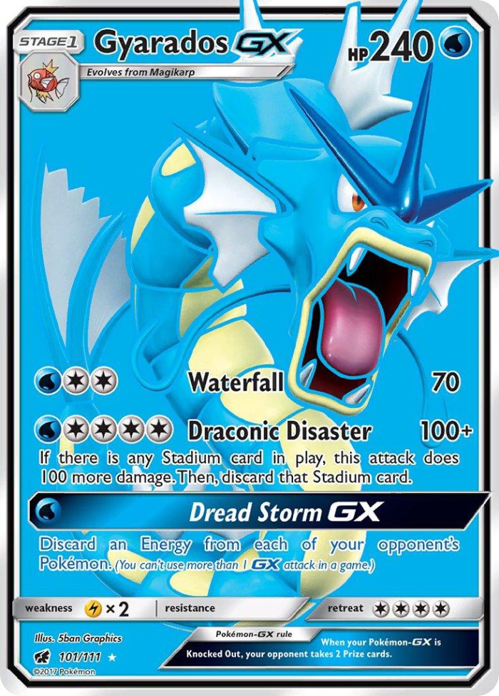 Carte Pokémon: Gyarados GX [Léviator GX]