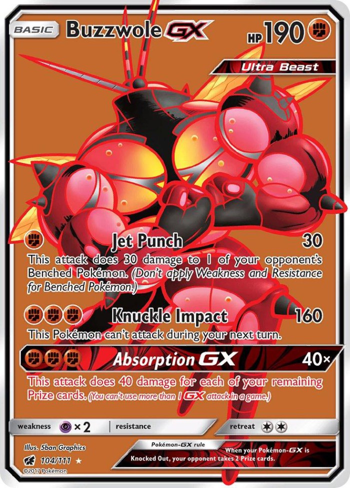 Carte Pokémon: Buzzwole GX [Mouscoto GX]