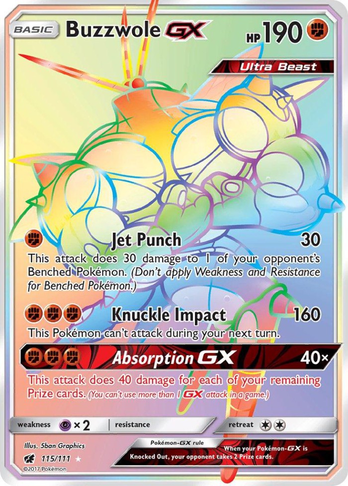 Carte Pokémon: Buzzwole GX [Mouscoto GX]