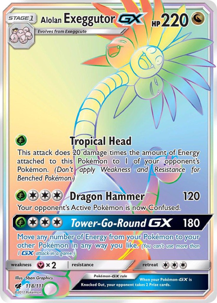 Carte Pokémon: Alolan Exeggutor GX [Noadkoko d'Alola GX]