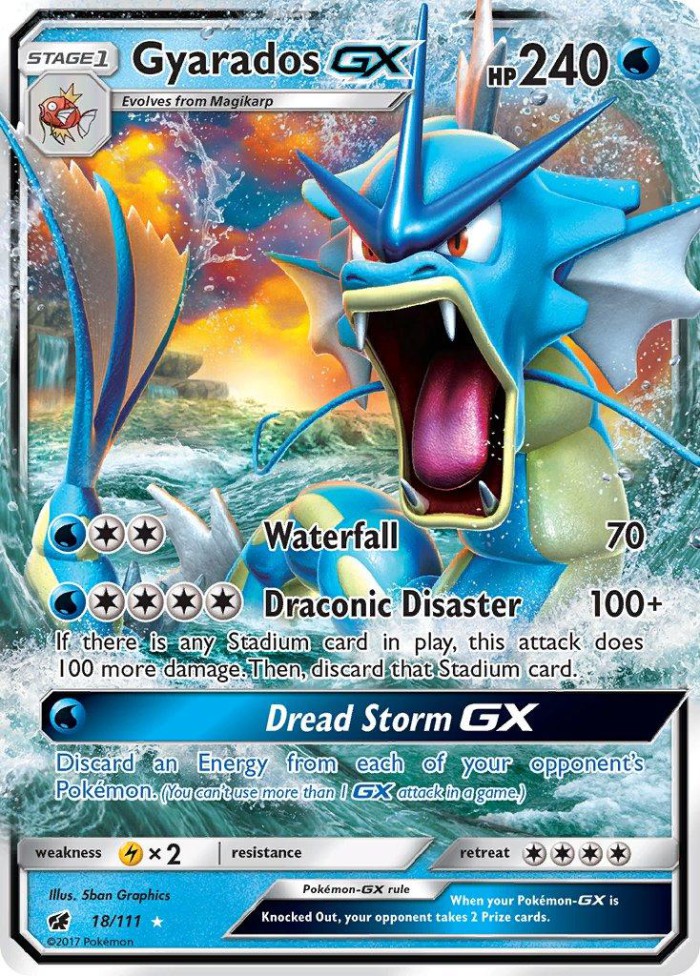 Carte Pokémon: Gyarados GX [Léviator GX]