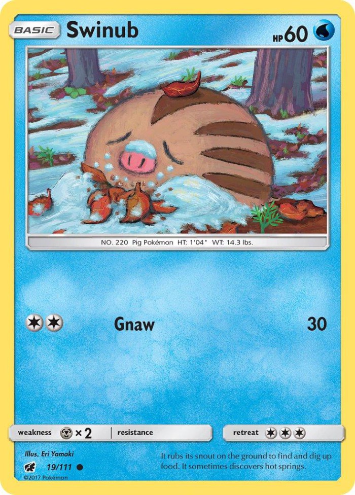 Carte Pokémon: Swinub [Marcacrin]