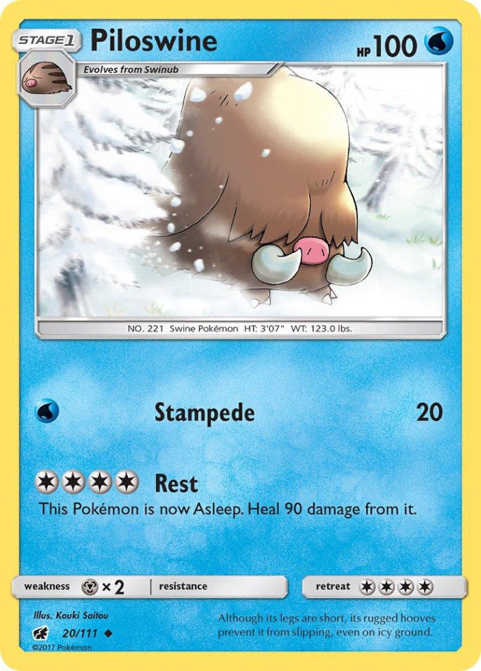 Carte Pokémon: Piloswine [Cochignon]