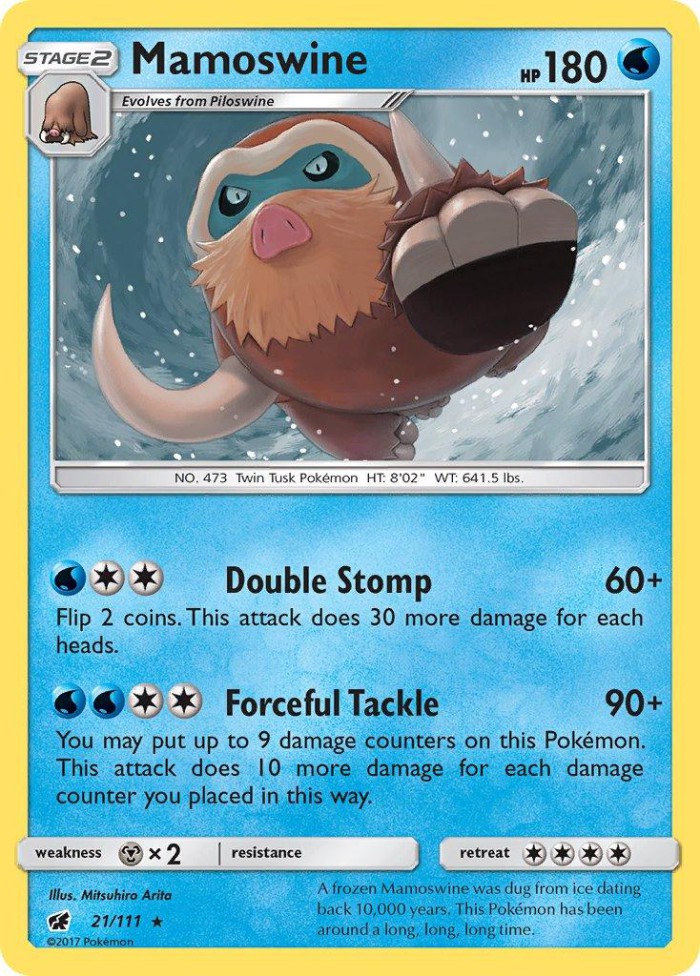 Carte Pokémon: Mamoswine [Mammochon]