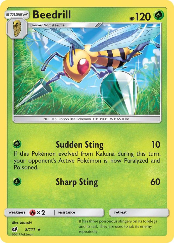 Carte Pokémon: Beedrill [Dardagnan]