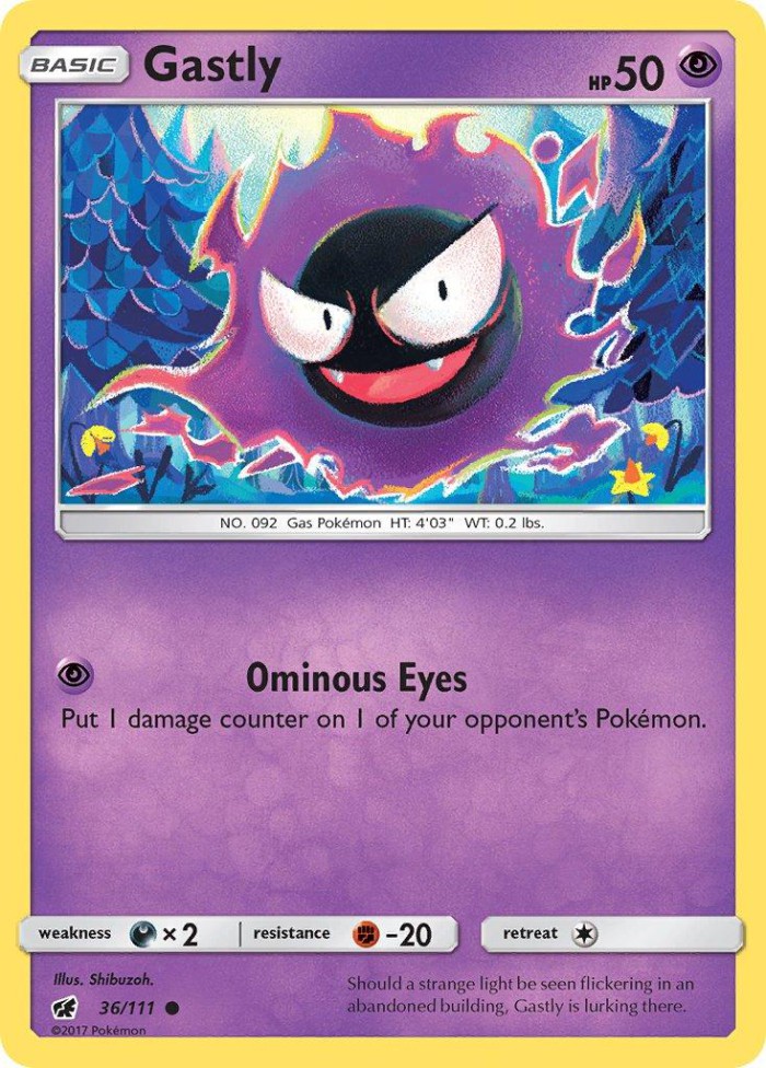 Carte Pokémon: Gastly [Fantominus]