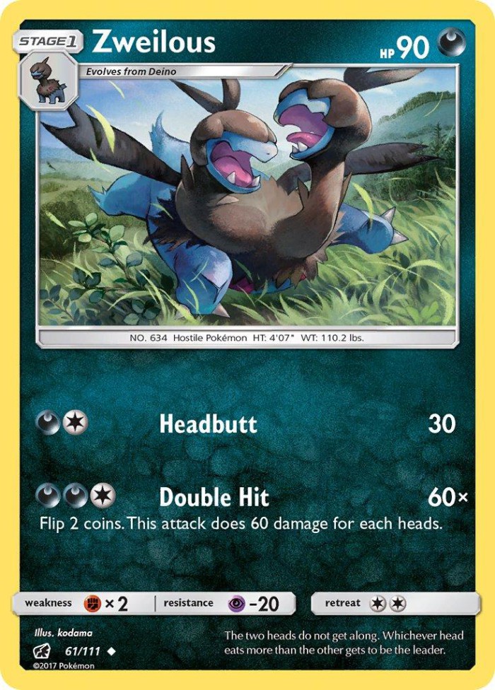 Carte Pokémon: Zweilous [Diamat]