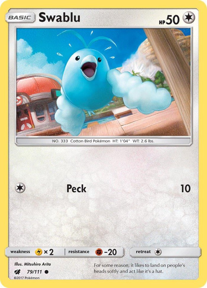 Carte Pokémon: Swablu [Tylton]