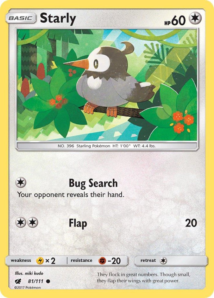 Carte Pokémon: Starly [Étourmi]