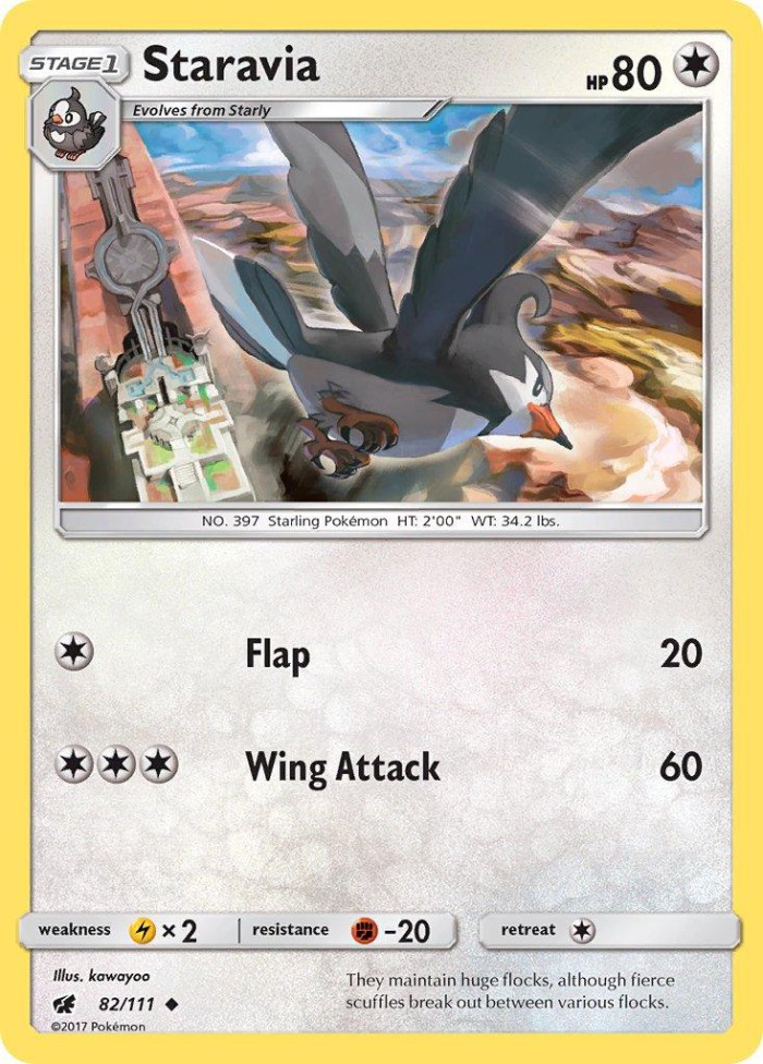 Carte Pokémon: Staravia [Étourvol]