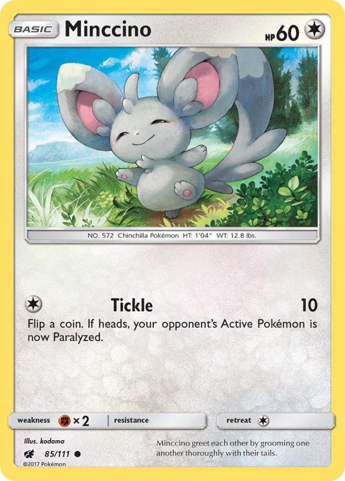 Carte Pokémon: Minccino [Chinchidou]