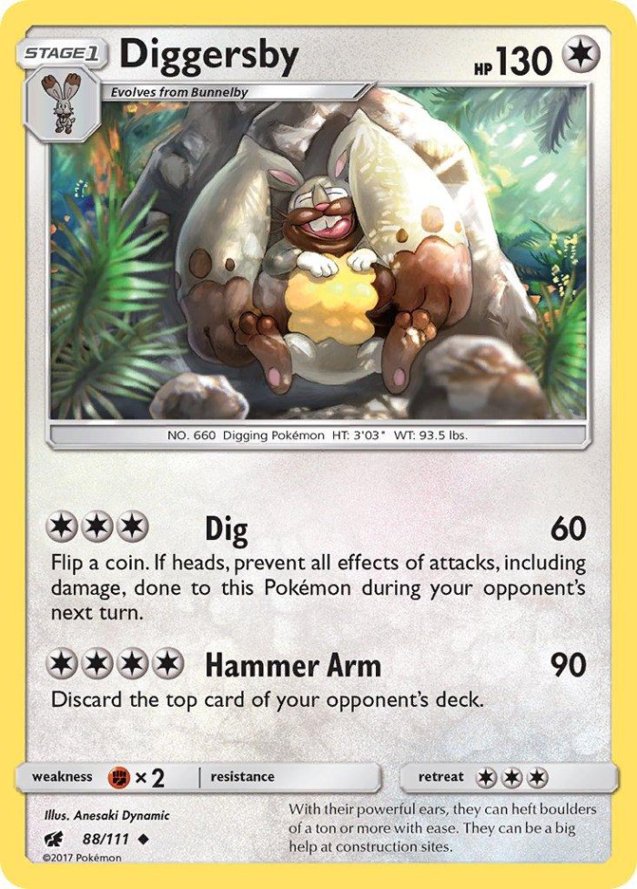 Carte Pokémon: Diggersby [Excavarenne]