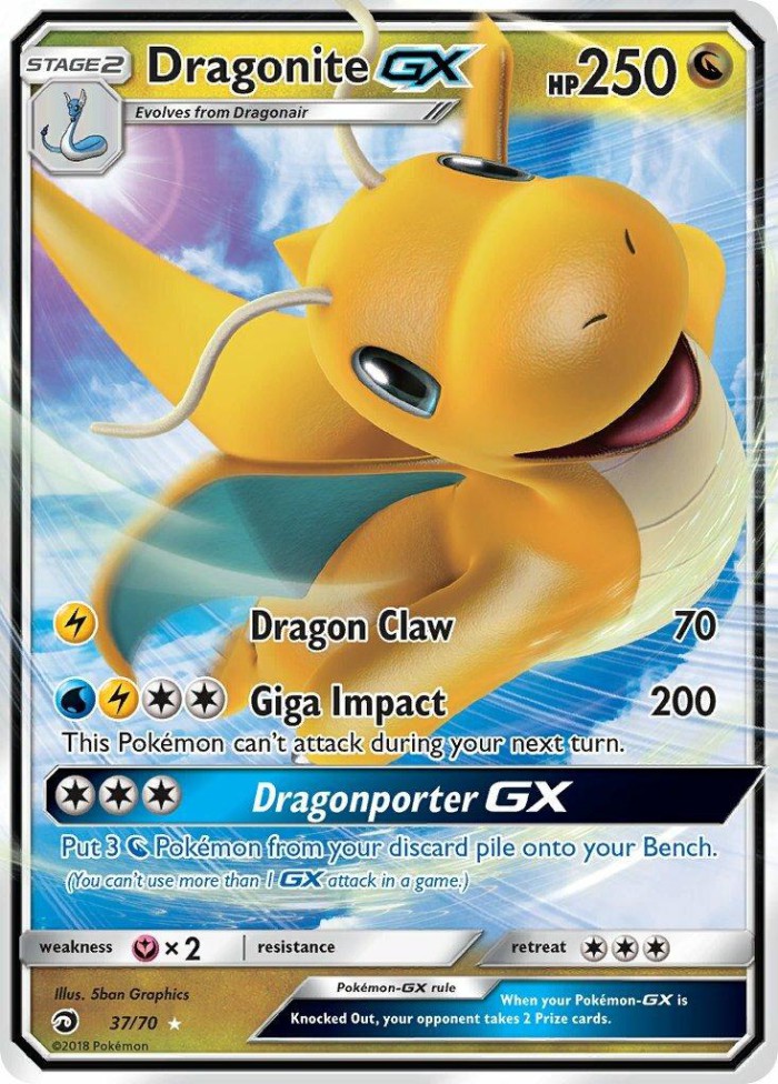 Carte Pokémon: Dragonite GX [Dracolosse GX]