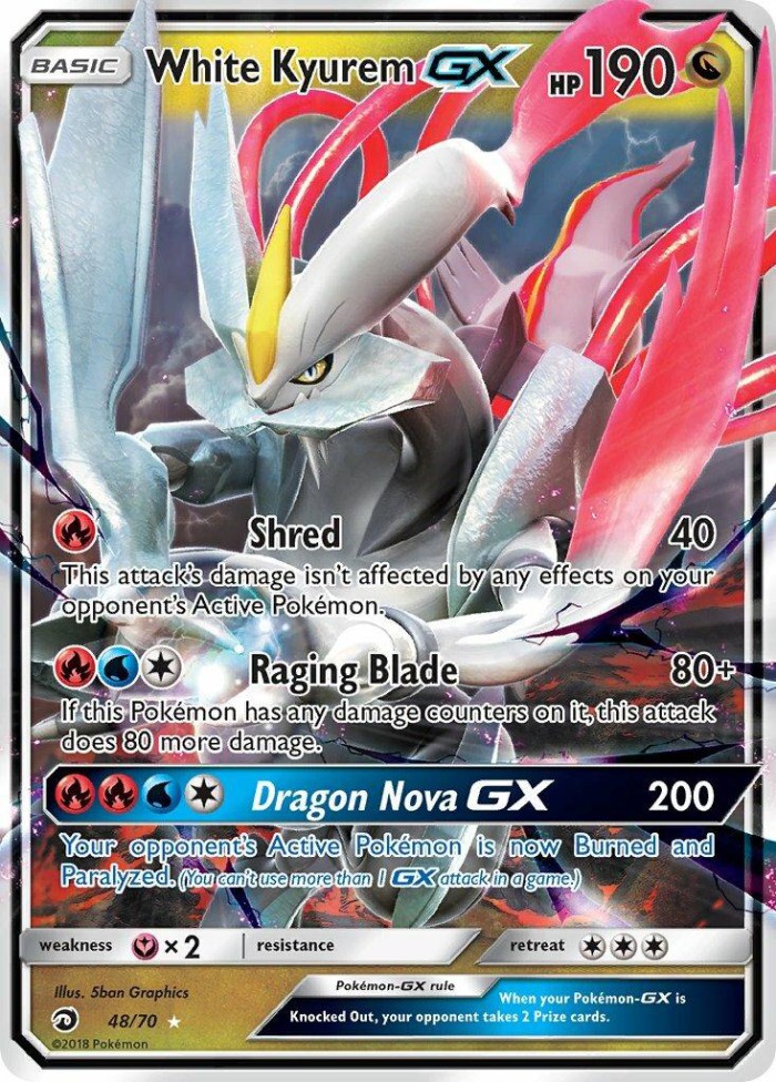 Carte Pokémon: White Kyurem GX [Kyurem Blanc GX]