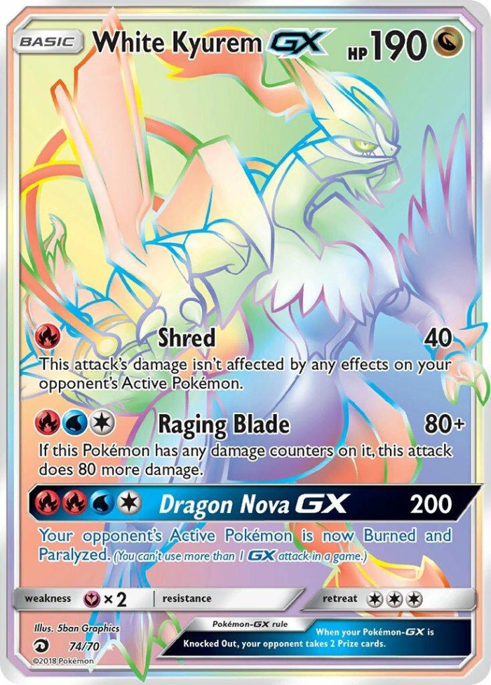 Carte Pokémon: White Kyurem GX [Kyurem Blanc GX]