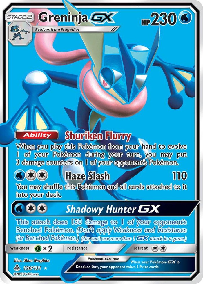 Carte Pokémon: Greninja GX [Amphinobi GX]