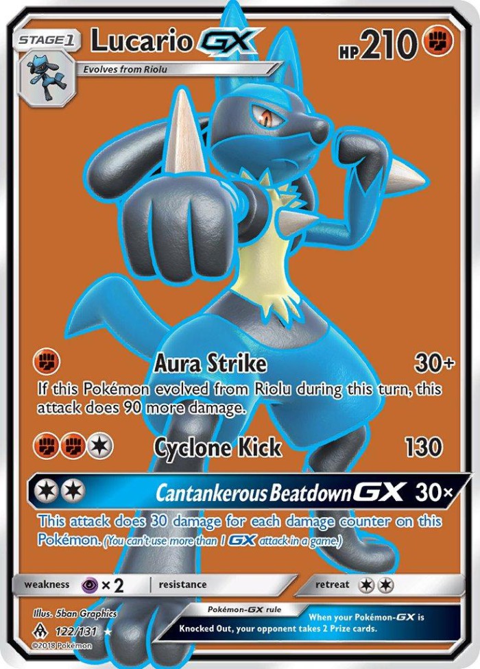 Carte Pokémon: Lucario GX [Lucario GX]