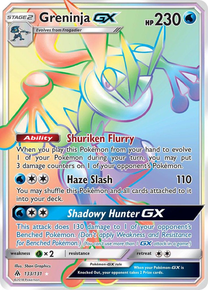 Carte Pokémon: Greninja GX [Amphinobi GX]