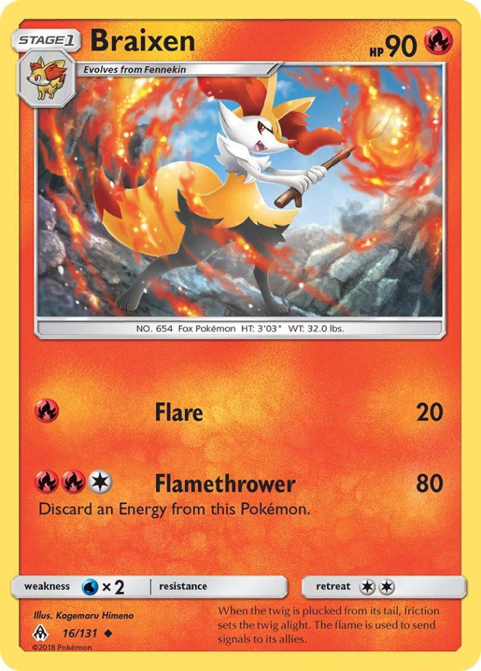 Carte Pokémon: Braixen [Roussil]