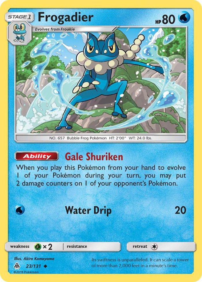 Carte Pokémon: Frogadier [Croâporal]