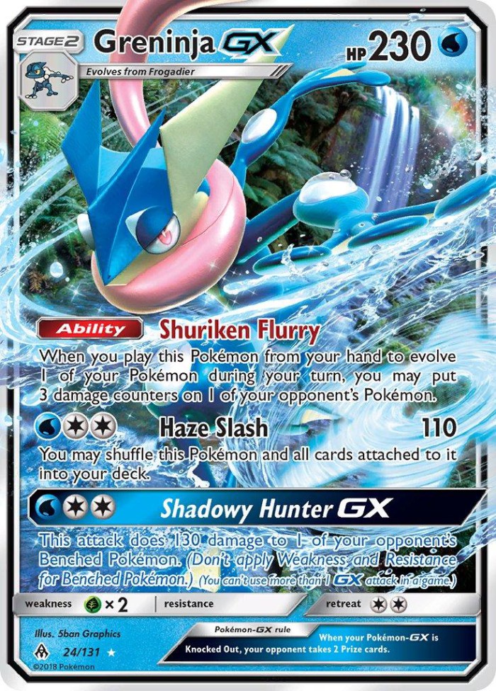 Carte Pokémon: Greninja GX [Amphinobi GX]