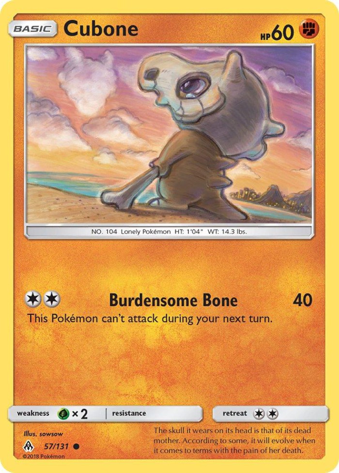 Carte Pokémon: Cubone [Osselait]