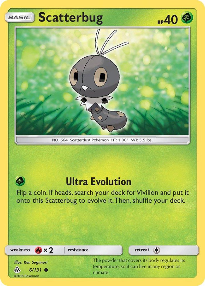 Carte Pokémon: Scatterbug [Lépidonille]