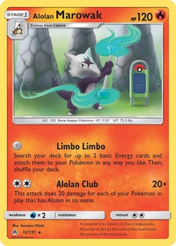 Carte Pokémon: Alolan Marowak