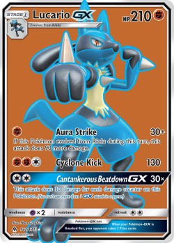 Carte Pokémon: Lucario GX