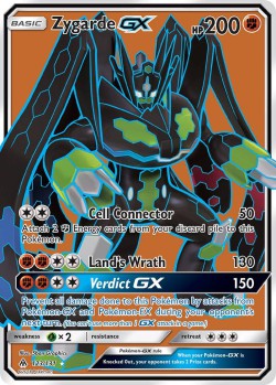 Carte Pokémon: Zygarde GX