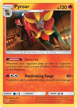 Carte Pokémon: Pyroar