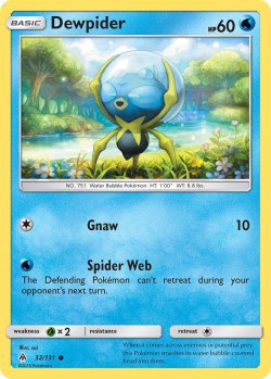 Carte Pokémon: Dewpider