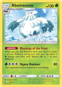 Carte Pokémon: Abomasnow