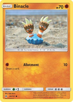 Carte Pokémon: Binacle