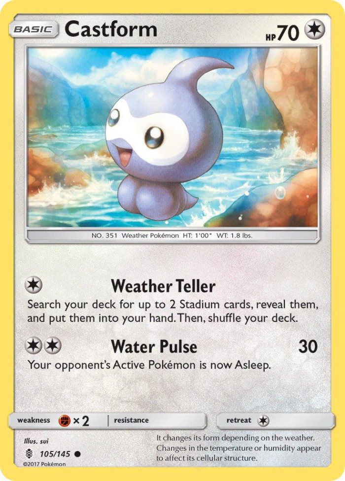 Carte Pokémon: Castform [Morphéo]