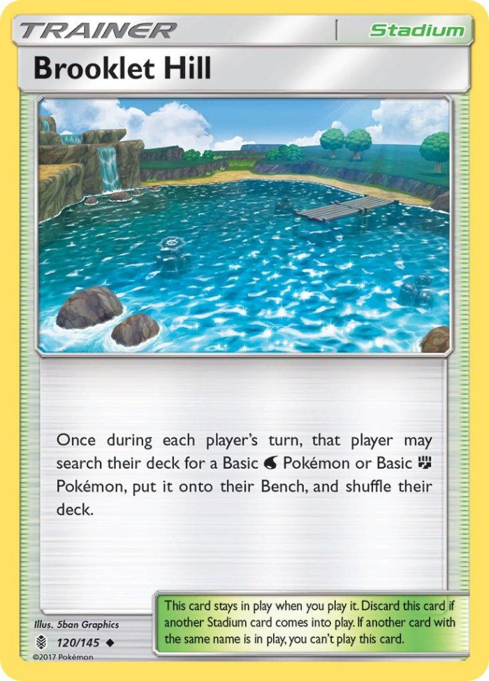 Carte Pokémon: Brooklet Hill [Colline Clapotis]