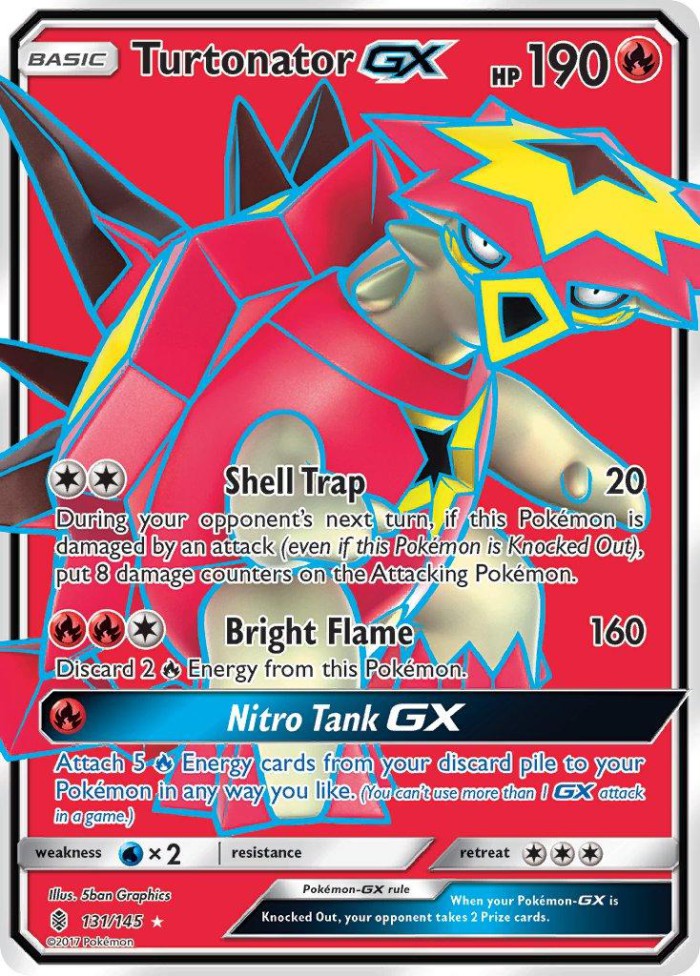 Carte Pokémon: Turtonator GX [Boumata GX]